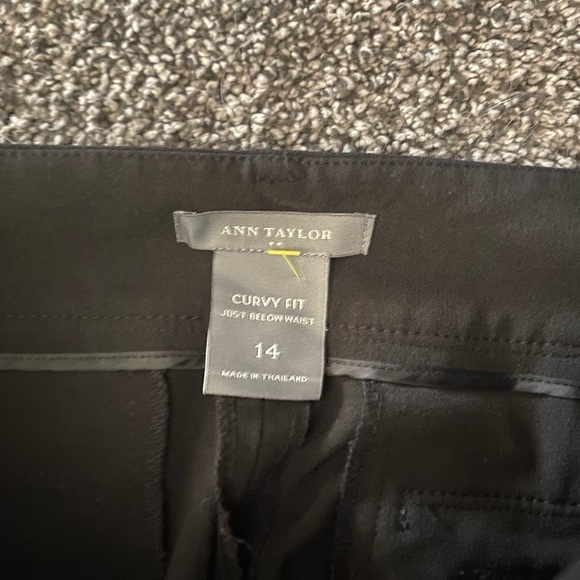 Ann Taylor 14 Curvy Fit Stretch Pants Capri Sushiflower L Blouse Outfit Lot Lg - Picture 6 of 10